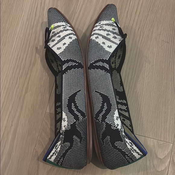 Rothy's Neutral Bow Point Botanical Navy size 10.5 - Picture 8 of 11